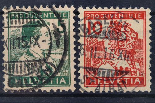 Schweiz, MiNr. 128-129, gestempelt