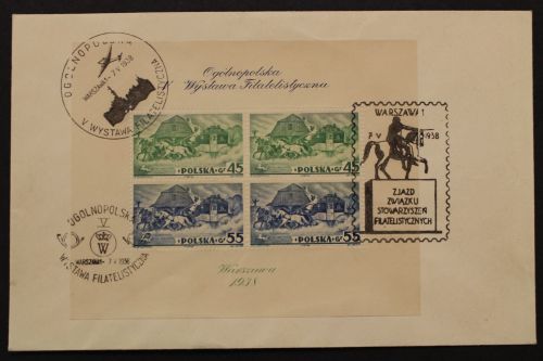 Polen, MiNr. Block 5 A, FDC