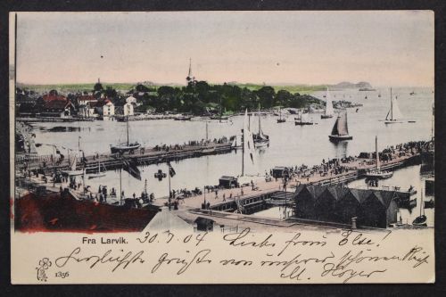 Norwegen, Larvik, Hafenanlage, Segelschiffe