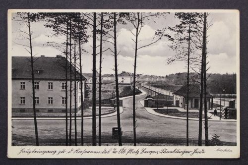 Bergen,Lüneburger Heide, Haupteingang zu Kasernen u. Truppenübungsplatz