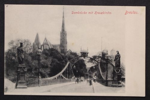 Breslau, Dombrücke mit Kreuzkirche