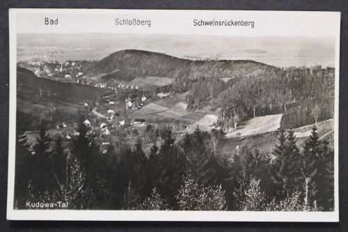 Bad Kudowa, Blick auf das Tal, Schloßberg, Schweinsrückenberg