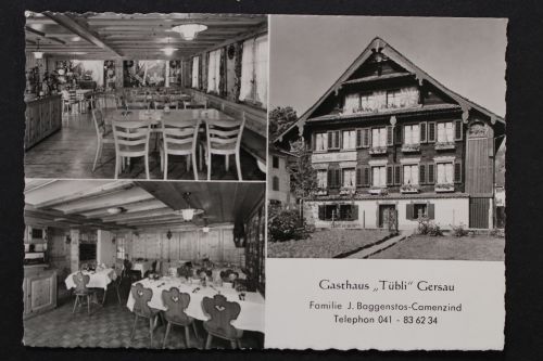 Gersau, Vierwaldstättersee, Gasthaus "Tübli" , Inh. Fam. J. Baggenstos