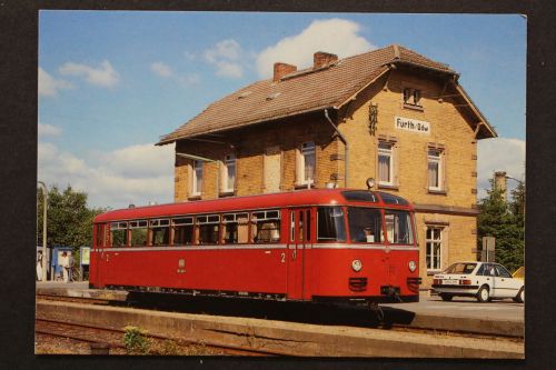 Einmotoriger Schienenbus 795 240 im Bahnhof Fürth/Odw.
