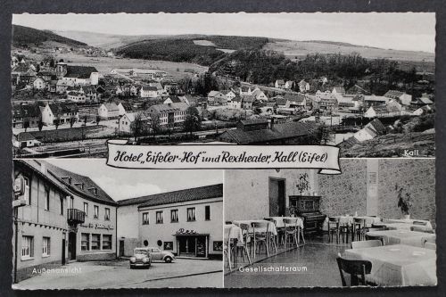 Kall, Eifel, Ortsansicht, Hotel "Eifeler Hof" und Rextheater