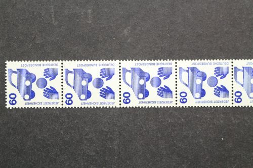 Deutschland (BRD), MiNr. 701 R, 20er Streifen, postfrisch