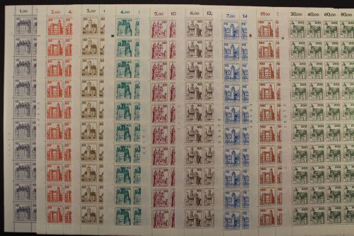 Berlin, MiNr. 532-540 A, 100er Bogen, postfrisch