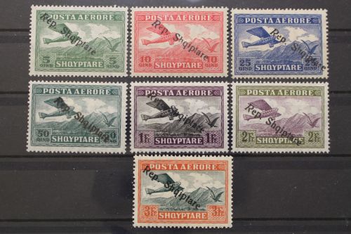 Albanien, MiNr. 126-132, Falz