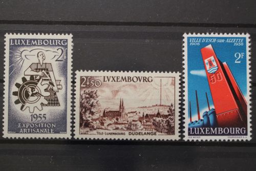 Luxemburg, MiNr. 535, 536 + 551, postfrisch
