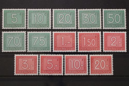 Luxemburg Porto, MiNr. 23-36, postfrisch