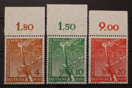 Berlin, MiNr. 88-90 Oberrand, postfrisch