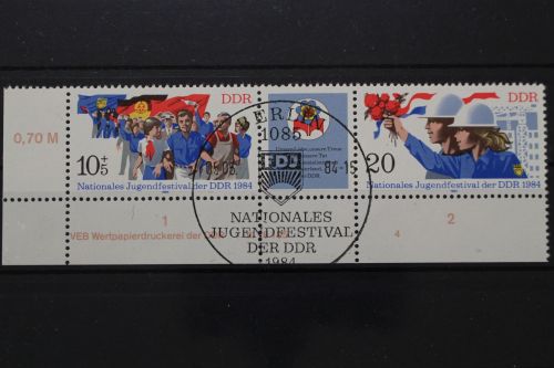 DDR, MiNr. 2878-2879 Zd, Ecke links unten, DV 4, ESST