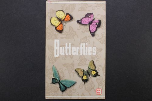 China, MiNr. 689-698 + 726-735 auf Klappkarte, gestempelt