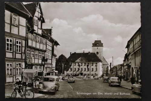 Schöningen, am Elm, Markt und Rathaus