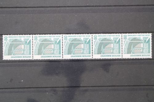 Deutschland (BRD), MiNr. 1342 R II Fünferstreifen, ZN 330, postfrisch