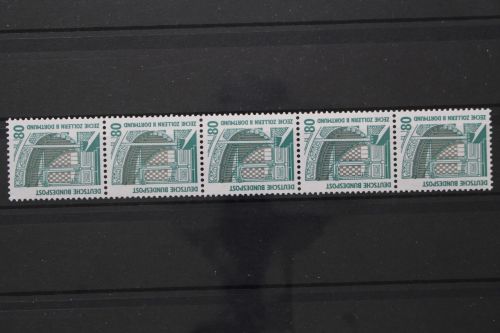 Deutschland (BRD), MiNr. 1342 R I Fünferstreifen, ZN 070, postfrisch