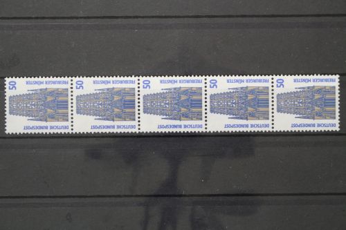 Deutschland (BRD), MiNr. 1340 R II Fünferstreifen, ZN 375, postfrisch