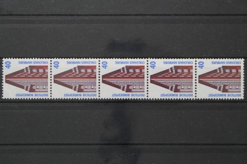 Deutschland (BRD), MiNr. 1379 R Fünferstreifen, ZN 1945, postfrisch