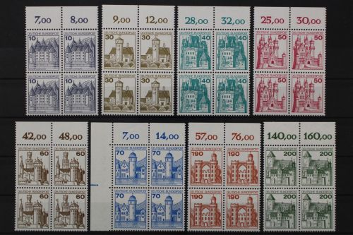 Deutschland (BRD), MiNr. 913-920 A Viererblöcke Oberrand, postfrisch