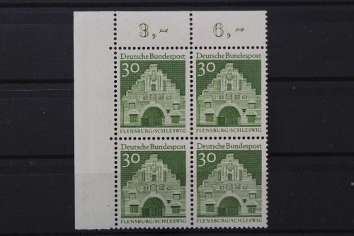 Deutschland (BRD), MiNr. 492 Viererblock Ecke links oben, postfrisch