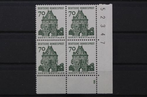 Deutschland, MiNr. 460 Viererblock Ecke rechts unten FN 1, postfrisch