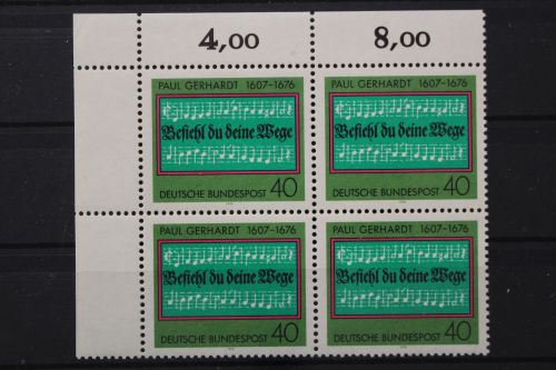 Deutschland (BRD), MiNr. 893 Viererblock Ecke links oben, postfrisch