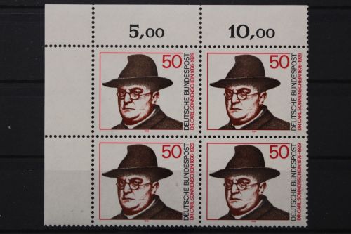 Deutschland (BRD), MiNr. 892 Viererblock Ecke links oben, postfrisch