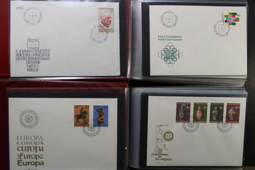 Liechtenstein Ersttagsbriefe Sammlung von 1967-1988