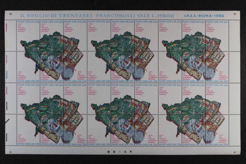 Vatikan, MiNr. 883-888 Zusammendruckbogen, postfrisch