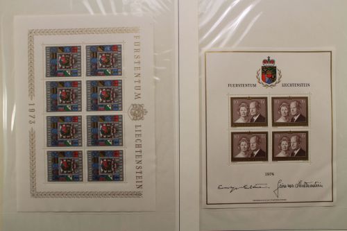 Liechtenstein Kleinbögen-Sammlung 1973-1998