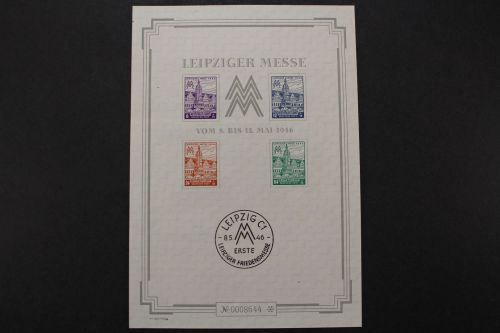 Sowj. Zone, MiNr. Block 5 S X, ungebraucht