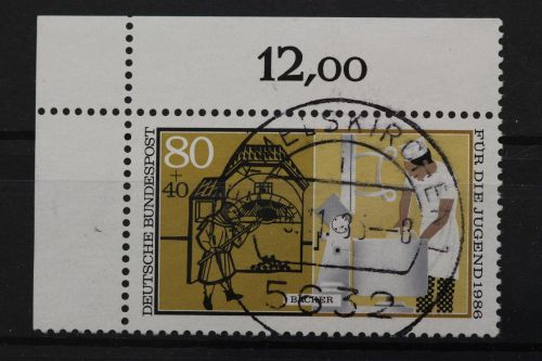 Deutschland (BRD), MiNr. 1277 Ecke links oben, gestempelt