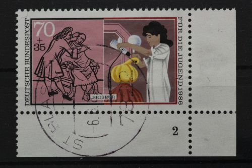 Deutschland (BRD), MiNr. 1276 Ecke rechts unten, FN 2, gestempelt