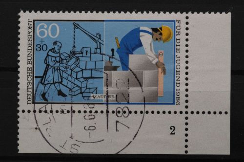 Deutschland (BRD), MiNr. 1275 Ecke rechts unten, FN 2, gestempelt