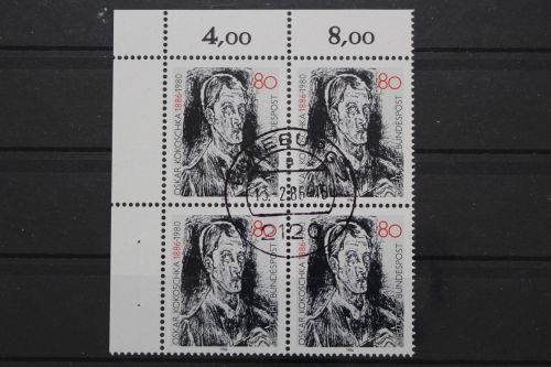 Deutschland (BRD), MiNr. 1272 Viererblock Ecke links oben, gestempelt