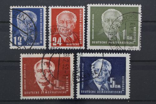 DDR, MiNr. 251-255, gestempelt