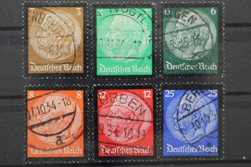 Deutsches Reich, MiNr. 548-553, gestempelt