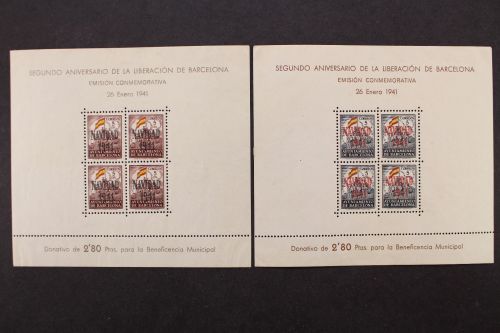 Spanien Barcelona, MiNr. Block 3 + 4, ungebraucht