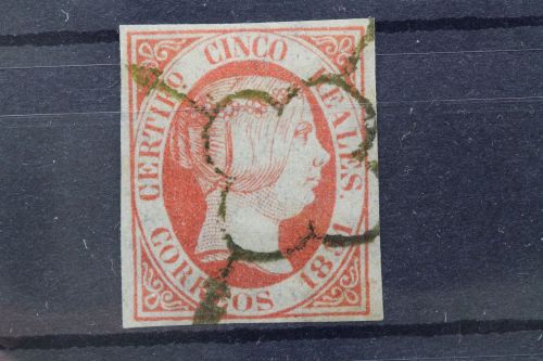 Spanien, MiNr. 9 w, gestempelt