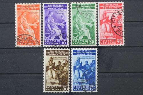 Vatikan, MiNr. 45-50, gestempelt