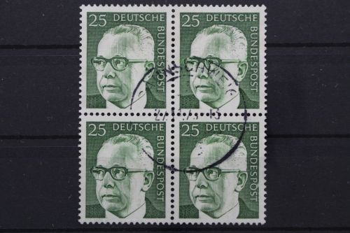 Deutschland (BRD), MiNr. 689 Viererblock, gestempelt
