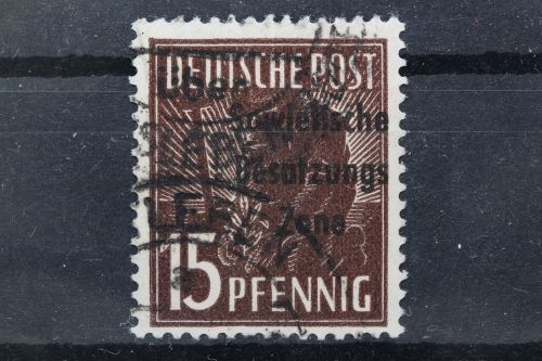 Sowj. Zone, MiNr. 187 b, gestempelt, BPP Signatur