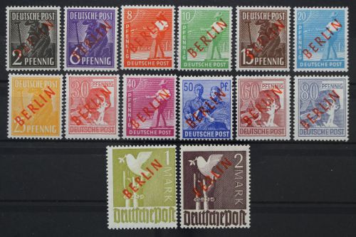 Berlin, MiNr. 21-34, postfrisch, BPP Signatur