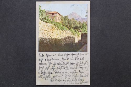 Künstler AK, am Gardasee: In den Weinbergen bei Riva