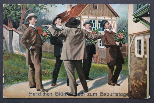 Herzlichen Glückwunsch zum Geburtstag, 5 Herren singen ein Lied