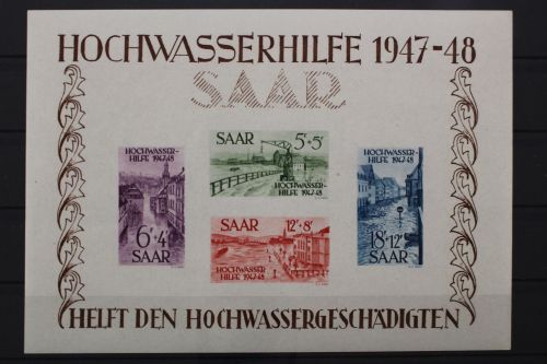 Saarland, MiNr. Block 1, postfrisch