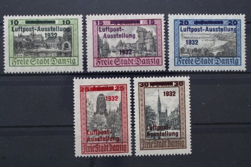 Danzig, MiNr. 207-211, postfrisch