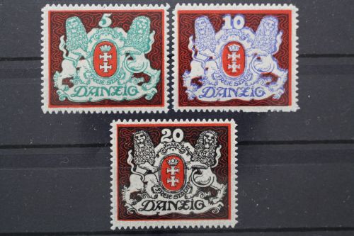 Danzig, MiNr. 87-89 Y, postfrisch
