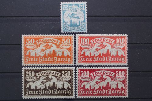 Danzig, MiNr. 133-137, postfrisch