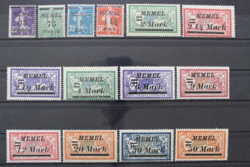 Memel, MiNr. 84-97, postfrisch